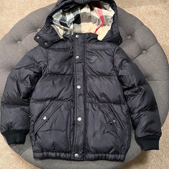 Burberry Child’s Hooded Coat size 8Y! Comes with original garment bag.